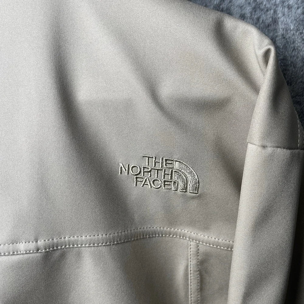 The North Face TNF Apex Men's XL Tan Soft Shell Full Zip Jacket Outdoor Hiking